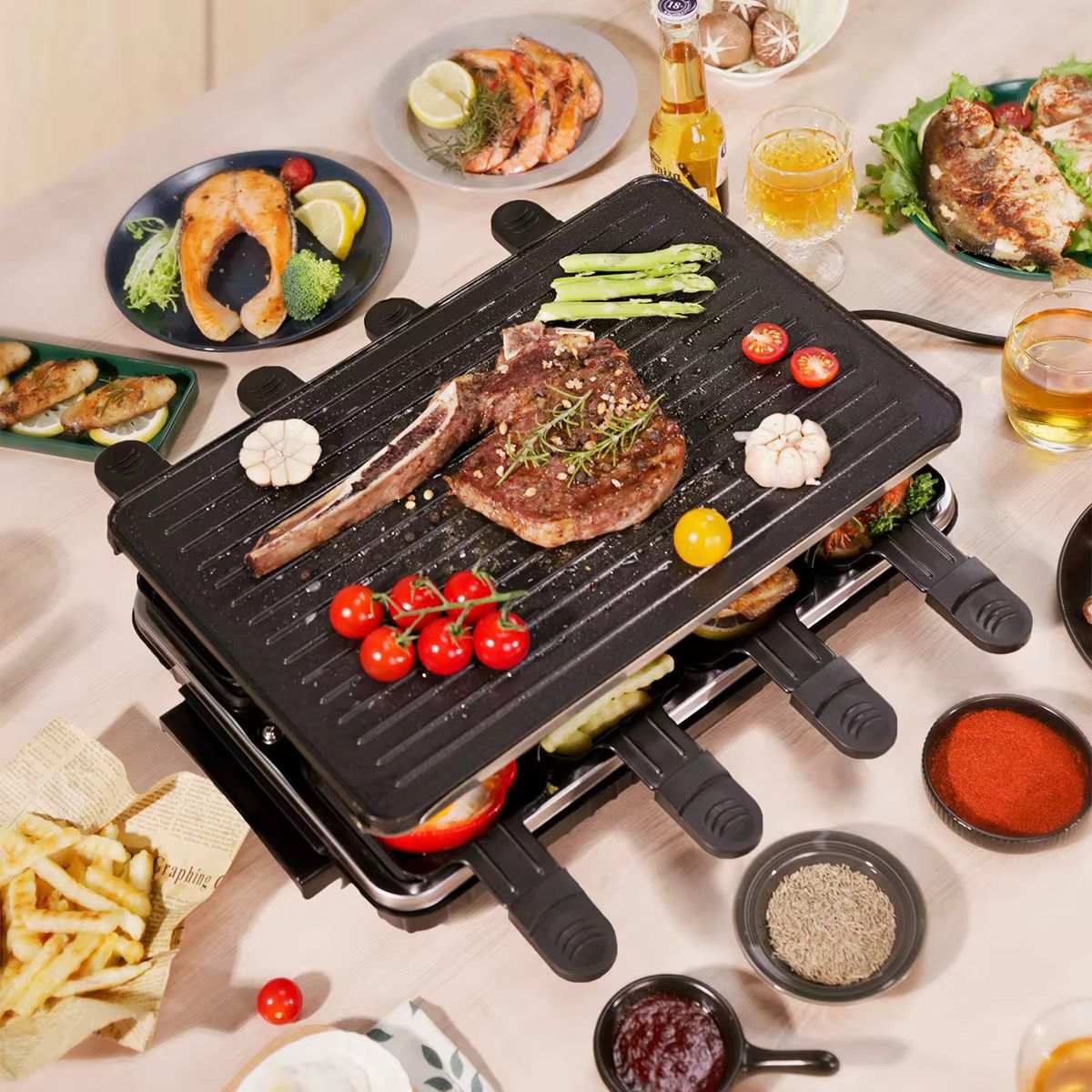 Parrilla eléctrica Sokany 08139 – Cocina fácil y saludable en casa