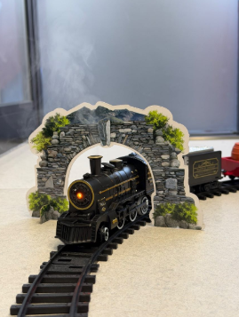 TREN CON LUCES Y HUMO