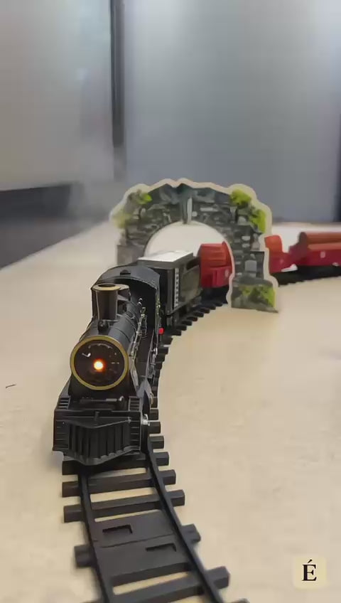 TREN CON LUCES Y HUMO